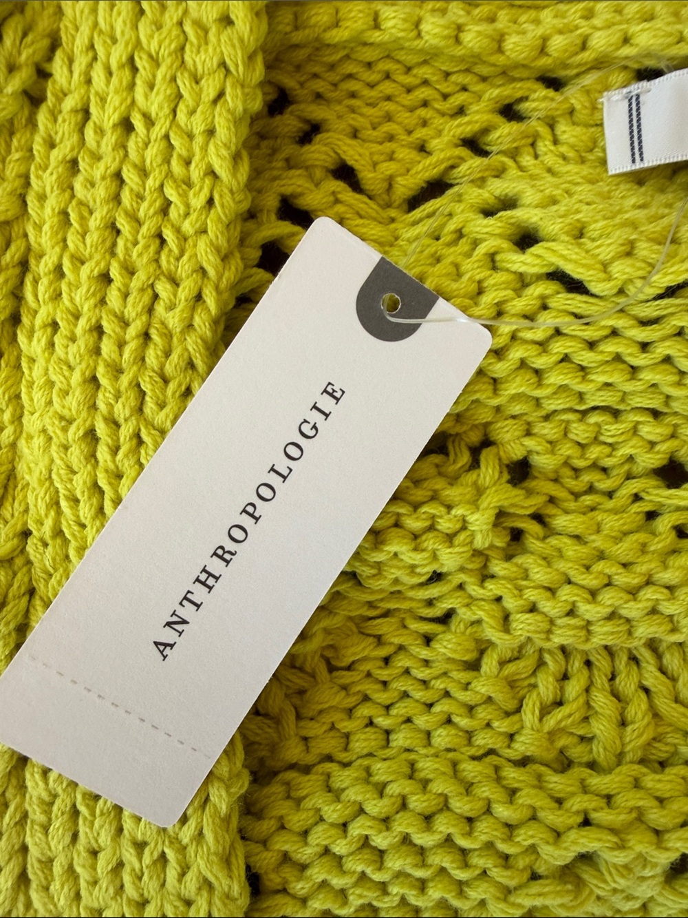 Women’s Anthropologie Maeve Chunky Knit Sweater New NWT Cardigan - Picture 4 of 7